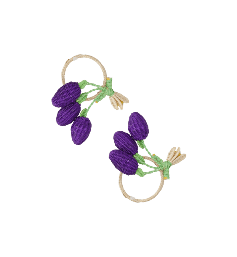 Probing Blackberries Napkin Ring Set