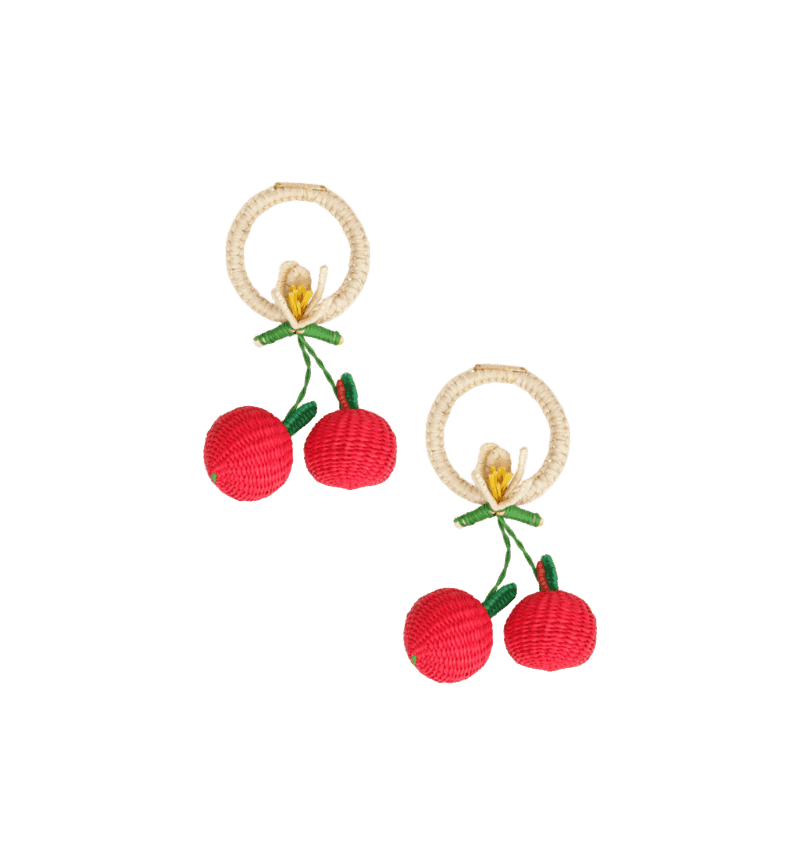 Cherry Harvest Napkin Ring Set