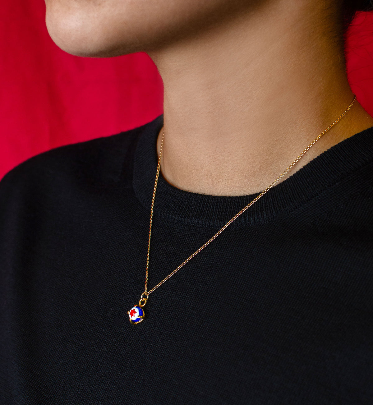 Navy Nebula Necklace