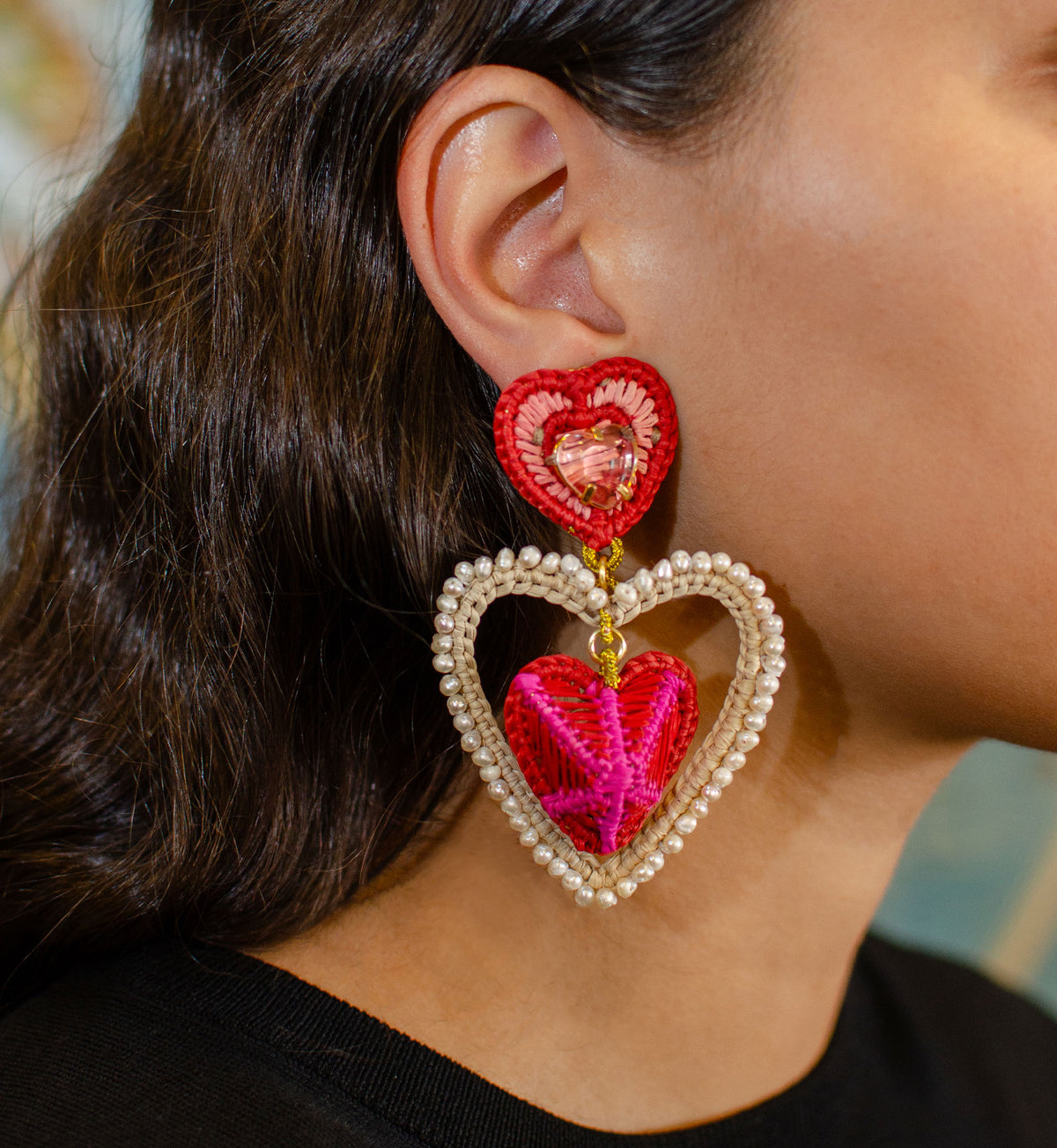 8 of Hearts Earrings