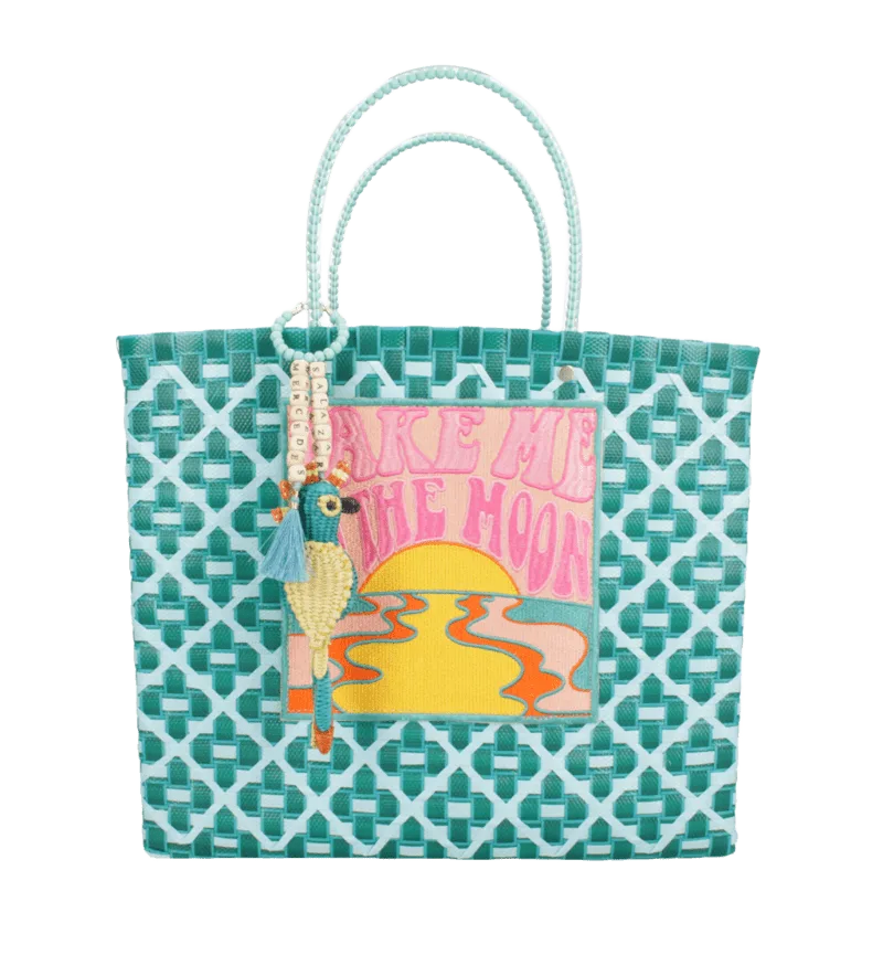 Medium Aqua Handbag – Mercedes Salazar