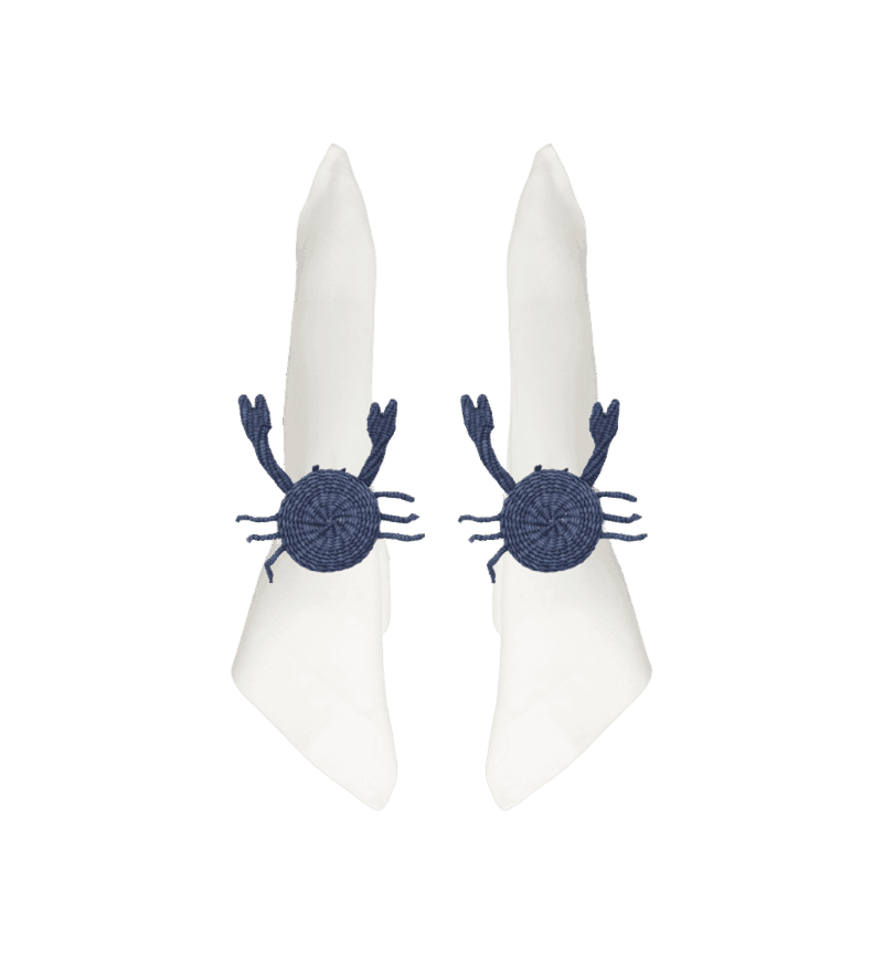 Blue Crab Napking Ring (set of 2) - Mercedes Salazar