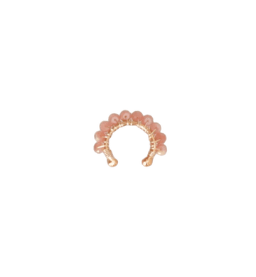 Medium Rhodochrosite Ear Cuff - Mercedes Salazar