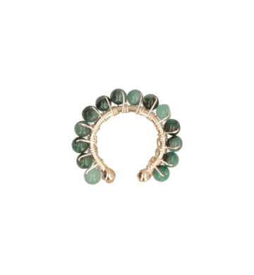 Large Emerald Ear Cuff - Mercedes Salazar