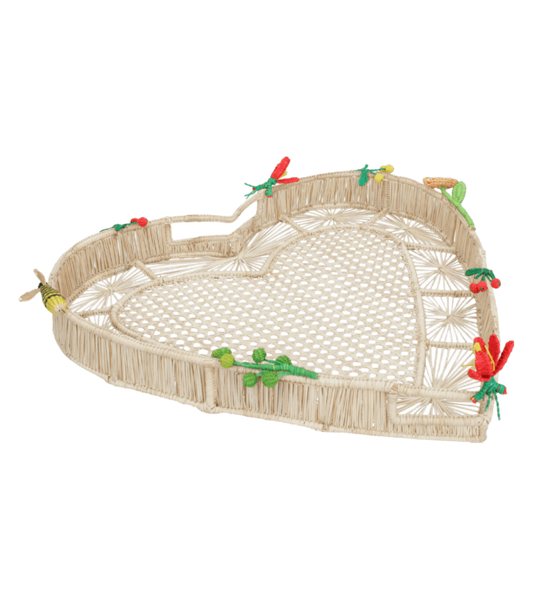 Floral Heart Tray