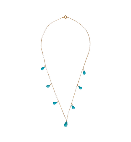 7 Turquoise Stones Necklace