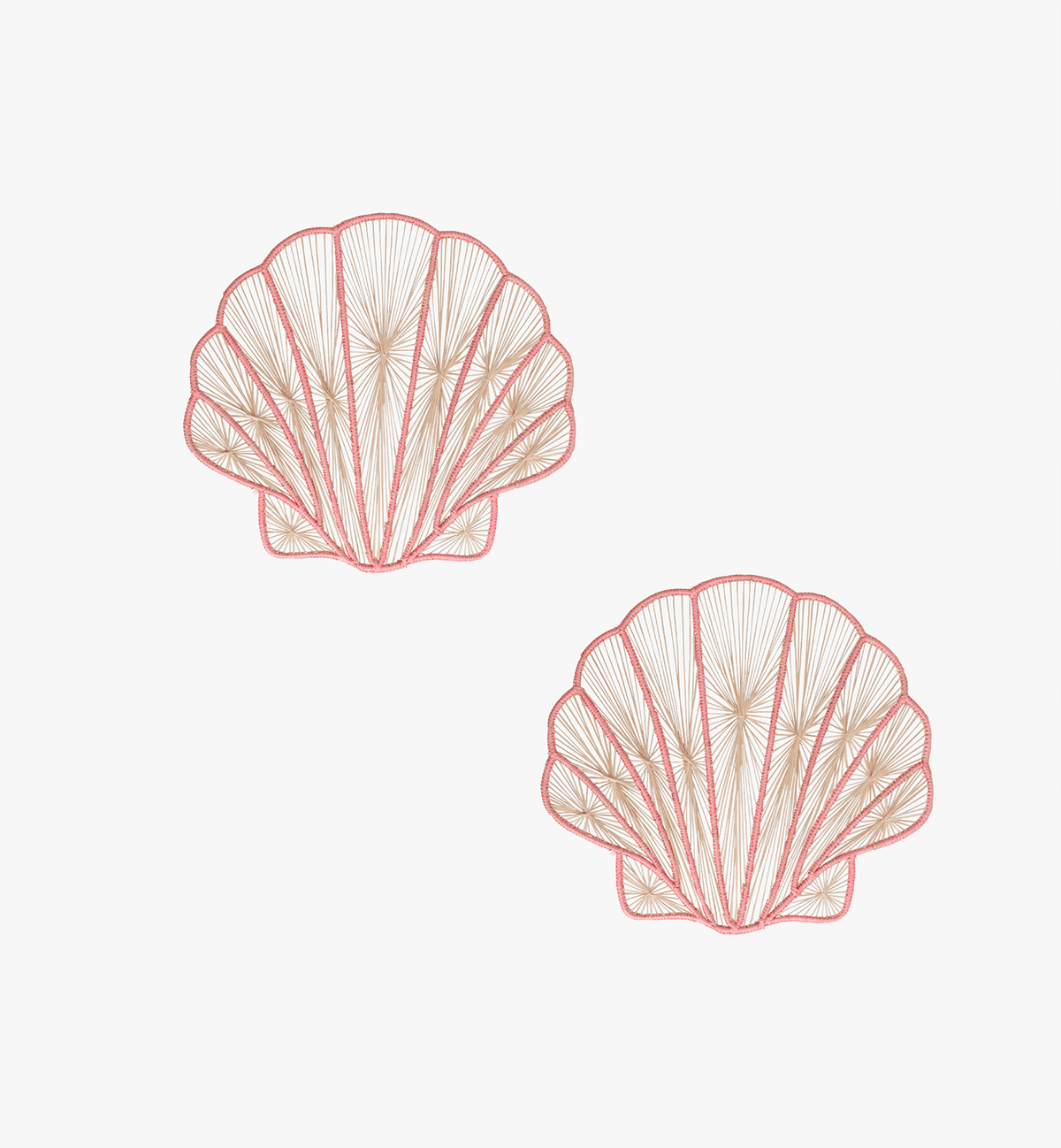 Pink Shells Placemat Set of 2