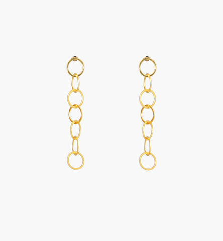 7 Golden Circles Earrings