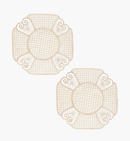 Natural Heart Placemat Set of 2