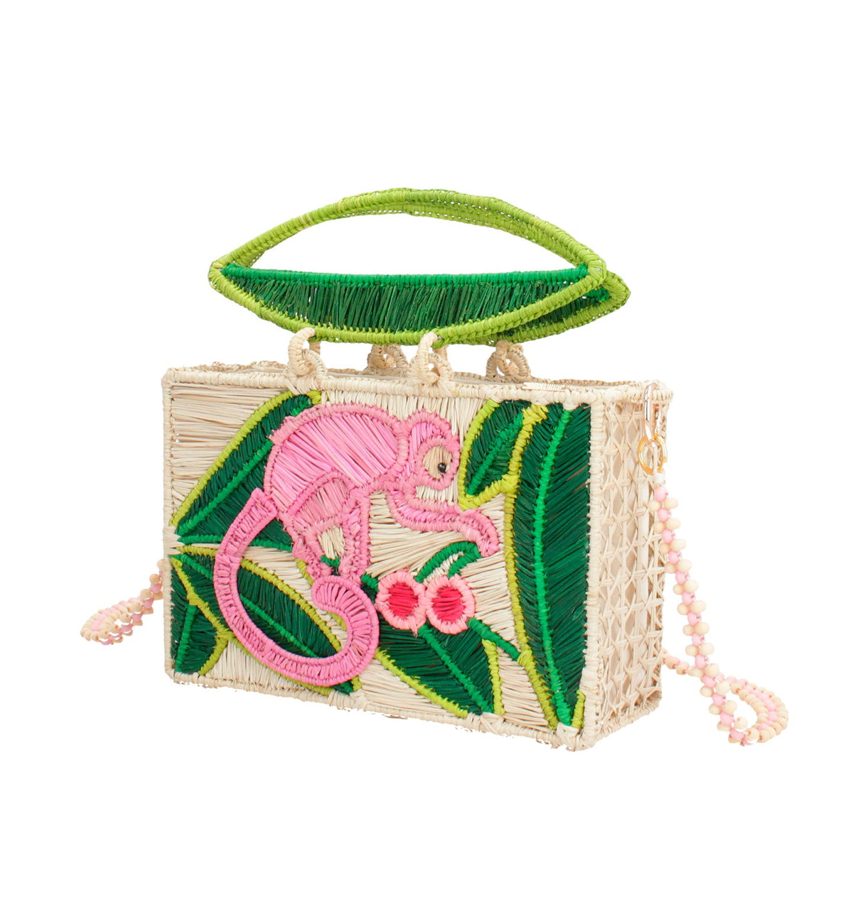 Wild Pink Monkey Handbag