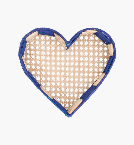 Blue Heart Medium Basket