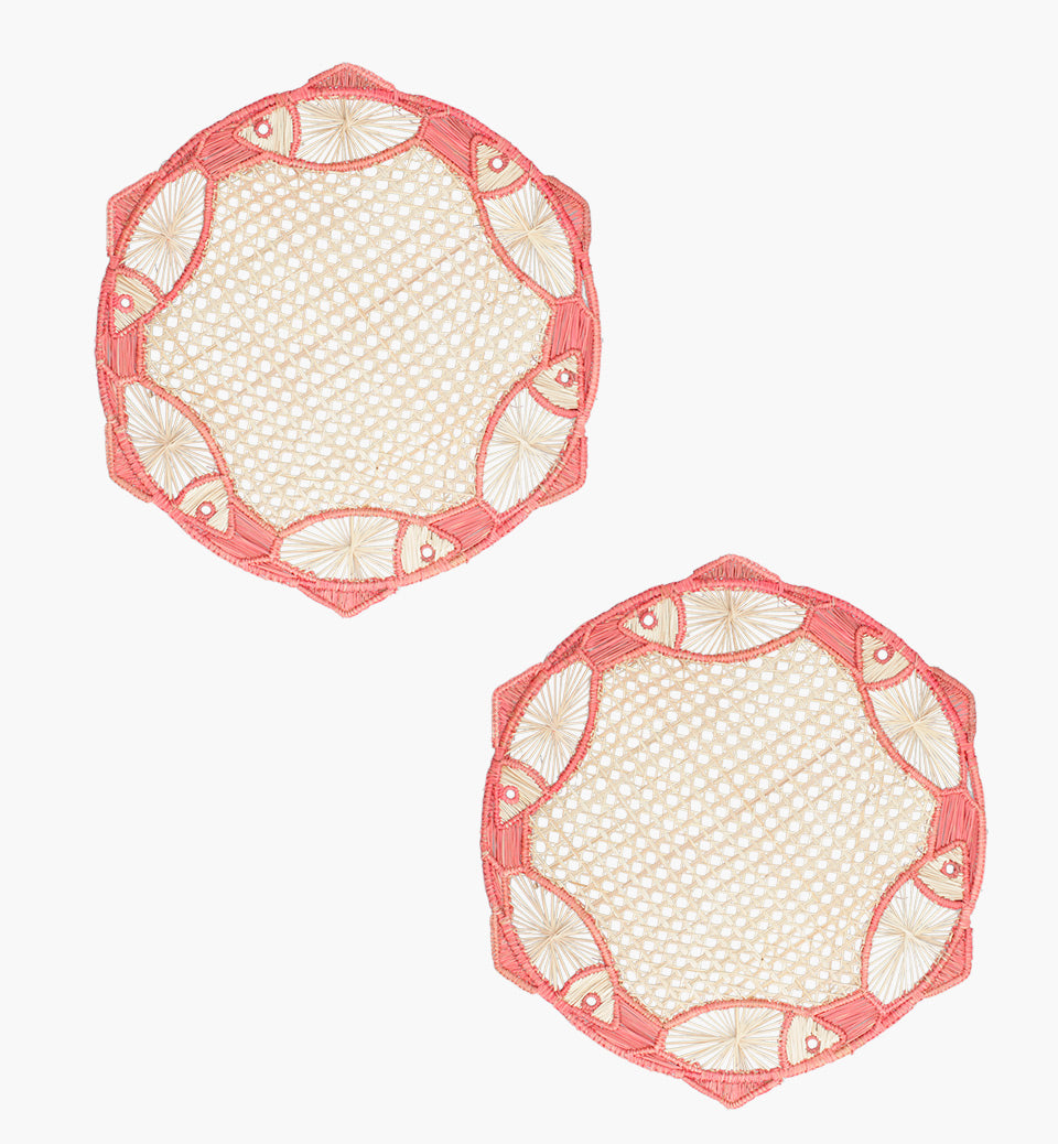 Round Placemat Coral Fish Set of 2