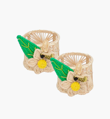 Flower Bee Candle Holder Set of 2